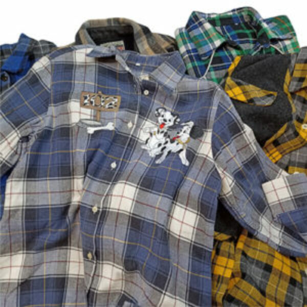 VINTAGE BULK FLANNEL SHIRTS - 15 pcs.