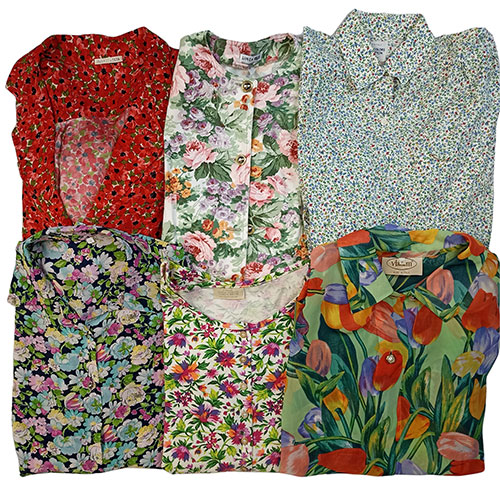 Vintage bulk flowery shirts by Vintage Fiasco wholesale Germany
