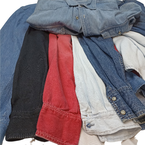 Vintage bulk jeans shirts by Vintage Fiasco wholesale Germany