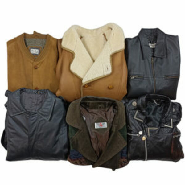 VINTAGE BULK LEATHER JACKETS MIX - 20 pcs.