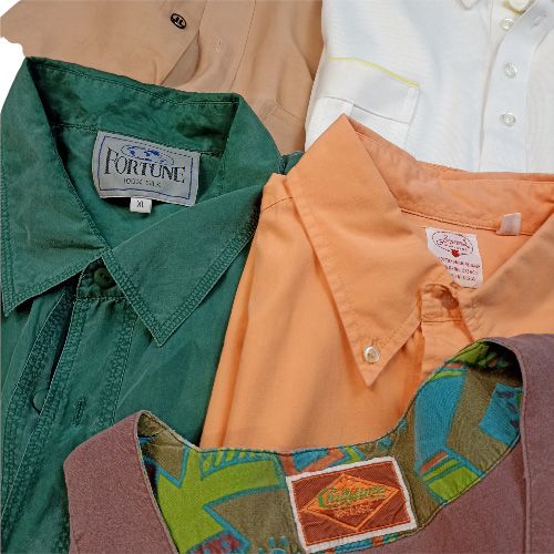 Vintage bulk plain man shirts by Vintage Fiasco wholesale Germany