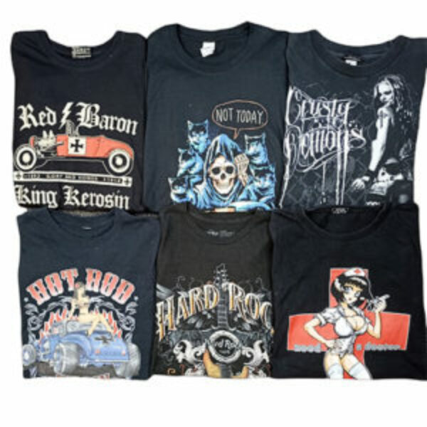 VINTAGE BULK PRINT T-SHIRTS - 15 pcs.