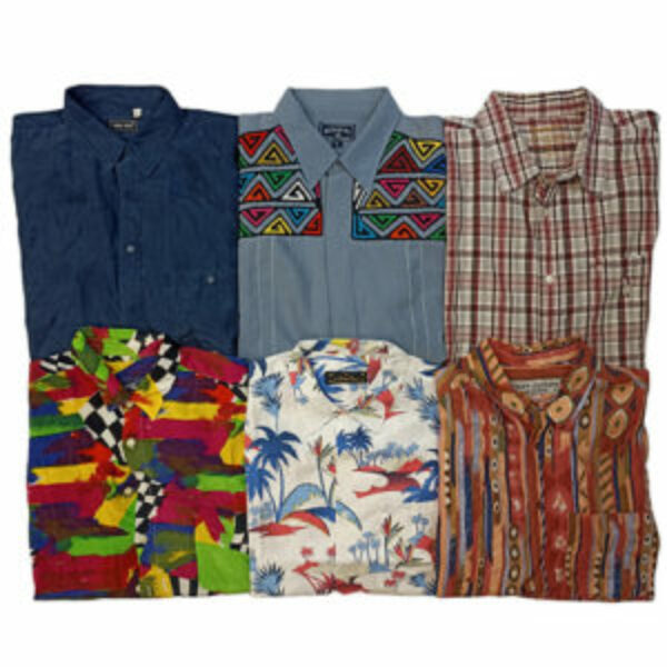 VINTAGE BULKS SLEEVED MAN SHIRTS - 25 pcs.