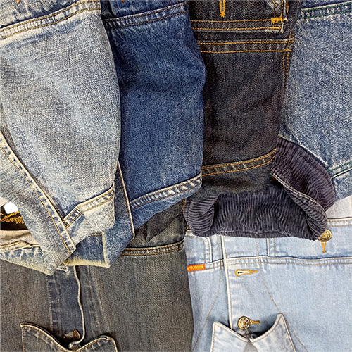 Vintage bulk jeans jackets by Vintage Fiasco wholesale Germany